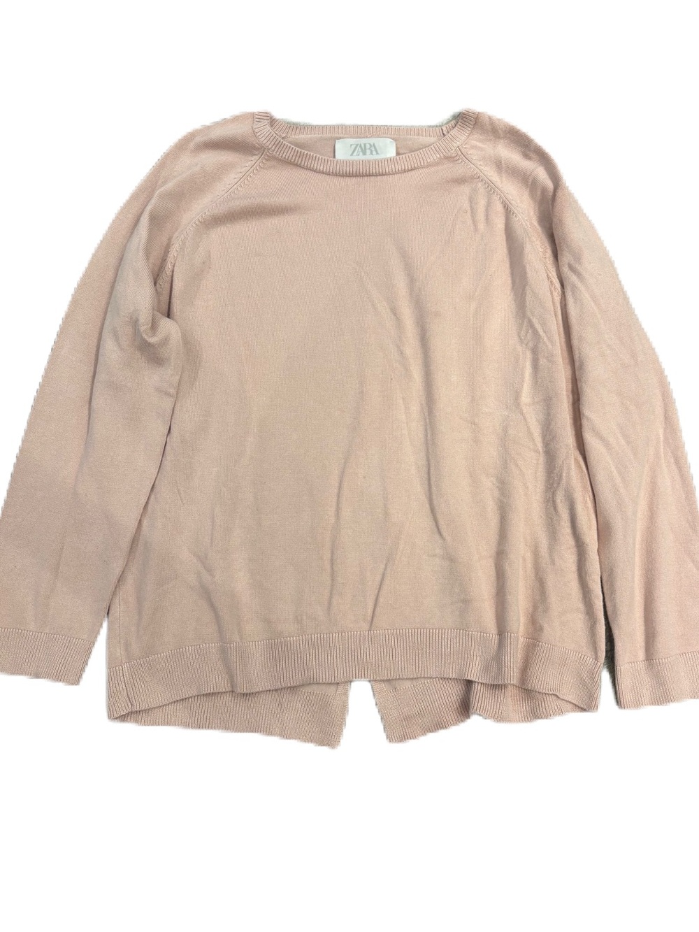 Zara Light Pink Blush Crewneck Sweater - Size 11-12